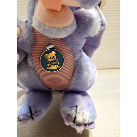 Vintage Dakin Duncan Purple Dragon 1983 Plush Stuffed Animal Toy - Picture 6 of 9